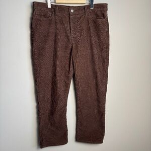 Levi's BIG E Red Tag Women's Wedgie Straight‎ Corduroy Button Fly Pants Brown